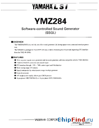 Datasheet YMZ284 manufacturer YAMAHA