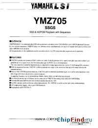 Datasheet YMZ705 manufacturer YAMAHA