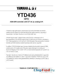 Datasheet YTD436 manufacturer YAMAHA