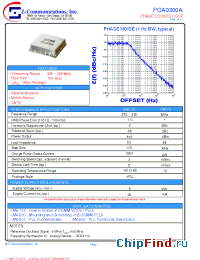 Datasheet PCA0300A производства Z-Communications