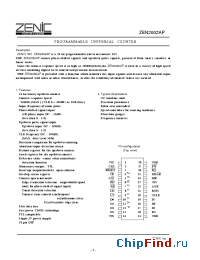 Datasheet ZEN2002AP manufacturer Zenic