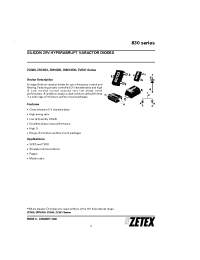 Datasheet 834A manufacturer Zetex