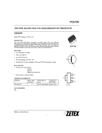 Datasheet FCX705 производства Zetex