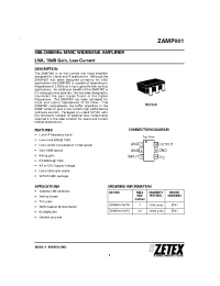 Datasheet ZAMP001H6TC производства Zetex