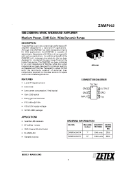 Datasheet ZAMP002 производства Zetex