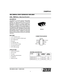 Datasheet ZAMP003 производства Zetex