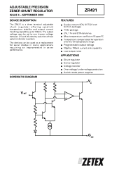 Datasheet ZR431G01 производства Zetex