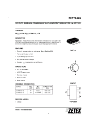 Datasheet ZX5T849GTA производства Zetex