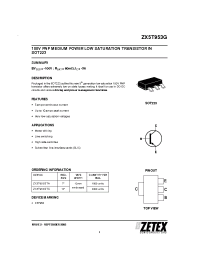 Datasheet ZX5T953G производства Zetex