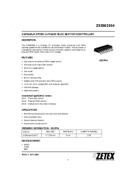 Datasheet ZXBM2004 производства Zetex