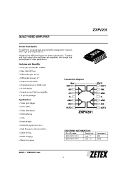 Datasheet ZXFV201 производства Zetex