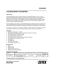Datasheet ZXLB1600 производства Zetex