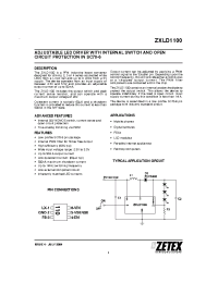 Datasheet ZXLD1100 производства Zetex