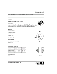 Datasheet ZXM64N035GTC производства Zetex