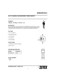 Datasheet ZXM64P035 производства Zetex