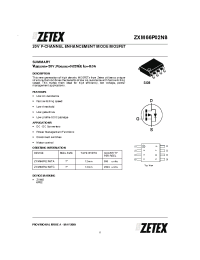 Datasheet ZXM66P02N8 производства Zetex