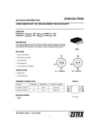 Datasheet ZXMC3A17DN8 производства Zetex