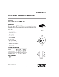 Datasheet ZXMN10A11GFTA производства Zetex