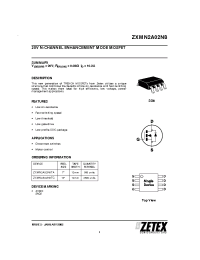 Datasheet ZXMN2A02N8 производства Zetex