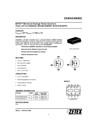 Datasheet ZXMN2AM832 производства Zetex