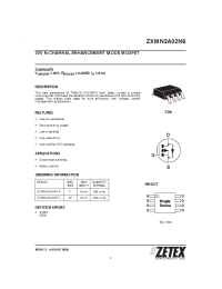 Datasheet ZXMN3A02N8 производства Zetex