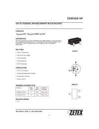 Datasheet ZXMN3A14F производства Zetex