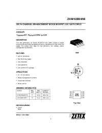 Datasheet ZXMN3B04N8TC производства Zetex