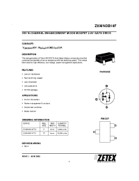 Datasheet ZXMN3B14F производства Zetex