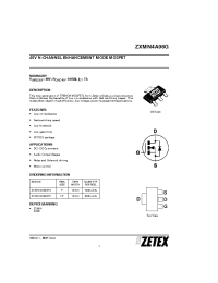 Datasheet ZXMN4A06GTA производства Zetex