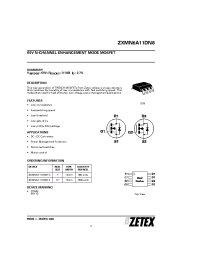 Datasheet ZXMN6A11DN8TA производства Zetex