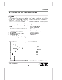 Datasheet ZXRE125EN8 производства Zetex