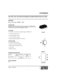 Datasheet ZXTN2005Z производства Zetex