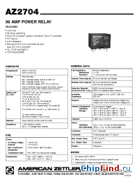 Datasheet AZ27041A200D производства Zettler