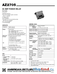 Datasheet AZ27052A48D производства Zettler