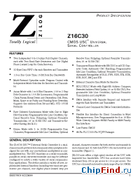 Datasheet Z16C3010VEC manufacturer Zilog