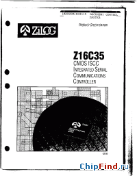 Datasheet Z16C3510QSD manufacturer Zilog