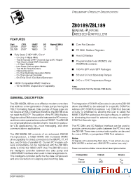 Datasheet Z8018933ASC manufacturer Zilog
