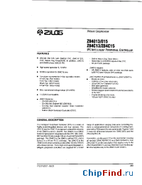 Datasheet Z84013 manufacturer Zilog