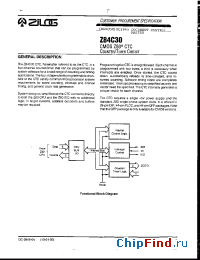 Datasheet Z84C3006PEC manufacturer Zilog
