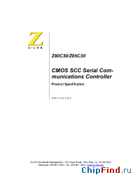 Datasheet Z85C3010PSC manufacturer Zilog