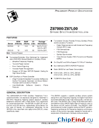 Datasheet Z87000 manufacturer Zilog