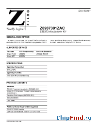 Datasheet Z8937301ZAC manufacturer Zilog