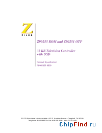 Datasheet Z90233 производства Zilog