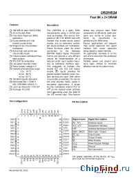 Datasheet U62H824PA35 manufacturer ZMD