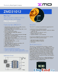 Datasheet ZMD31012 производства ZMD