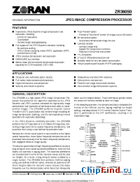 Datasheet ZR36050 manufacturer Zoran