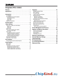 Datasheet ZR36060 manufacturer Zoran