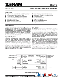 Datasheet ZR36710 manufacturer Zoran