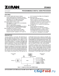 Datasheet ZR38650 manufacturer Zoran